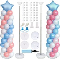 Support de colonne de ballons en gros, support de poteau télescopique pour décoration de fête de mariage et d'anniversaire, ensemble de supports de ballons