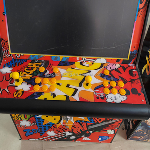 32-inch Retro <span class=keywords><strong>Arcade</strong></span> gỗ Tủ 2-người chơi trò chơi video máy Tiếng Anh ngôn ngữ đồng xu Pusher trẻ em giải trí giao diện điều khiển bán buôn - Product Image 6