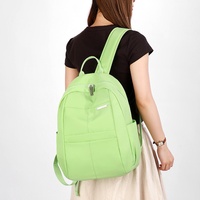 Sac à dos pour ordinateur portable grande capacité en jean coloré imperméable avec fermeture éclair, doublure en polyester, idéal pour les activités de plein air, les déplacements professionnels et les voyages décontractés