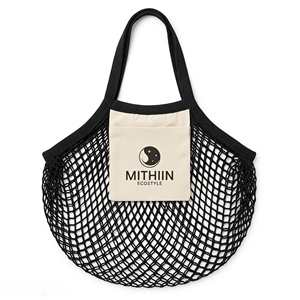 Eco Friendly Cotton <b>Net</b> Tote <b>Bag</b> Reusable Women Shoulder <b>Bags</b> Reusable Market Fruit Vegetable Grocery Mesh Shopping <b>Bag</b> - Product Image 1