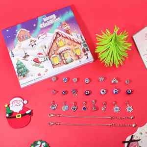 2025 Wholesale DIY Jewelry Kit Stainless Steel Beads Charm Bracelet Supplies New Year Fashion Accessories Christmas <b>Blind</b> Boxes - Product Image 3