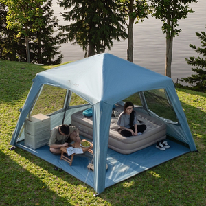 Shan <span class=keywords><strong>Yuo</strong></span> 2025 Nueva Tienda de Campaña Inflable con Techo de Bambú, Toldo para Exteriores, Protección Solar, Gazebo, Equipo de Campamento Gratuito - Product Image 1