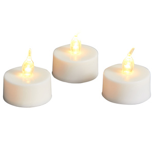 Luces LED de té sin llama, velas, parpadeantes, amarillo cálido, 100 horas de luz de té alimentada por batería - Product Image 4