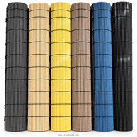 Store enrouleur en bambou PE, rideau en faux bambou, écran en roseau pour fenêtre, balcon, patio, décoration de jardin