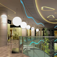 Luminaire suspendu LED moderne pour salon intérieur, jardin extérieur, restaurant, lustre en forme de boule, lampe globe