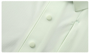 Camiseta Polo Deportiva de Punto Sólido para Hombre, de Secado Rápido, sin Costuras, con Logotipo Personalizado - Product Image 6