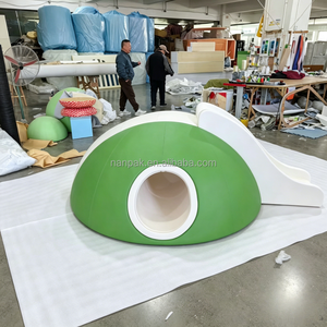 Structure de jeu tout-en-un <span class=keywords><strong>pour</strong></span> enfants, équipement de terrain de jeu intérieur avec toboggan et activités d'exploration, idéal <span class=keywords><strong>pour</strong></span> les cafés ludiques et les centres commerciaux - Product Image 4