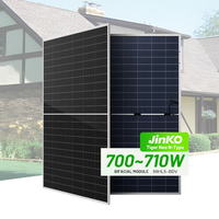 Panneau solaire Jinko 700W 720W, module photovoltaïque, cellule solaire mono, panneaux PV haute puissance pour l'énergie industrielle et commerciale