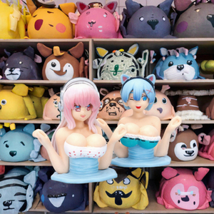 ของเล่นตัวการ์ตูนอะนิเมะ Kawaii ODM <span class=keywords><strong>REM</strong></span> ซูเปอร์โซนิโคเซ็กซี่ของตกแต่งรถโมเดลการ์ตูนพีวีซีของตกแต่งหุ่นเขย่าหน้าอก - Product Image 3