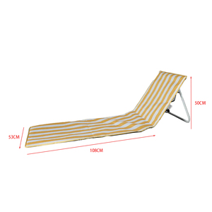 Custom Logo Wholesale Portable Low Seat Oxford Modern Beach Chair Outdoor <b>Floor</b> <b>Sofa</b> Beach Cushion Light Weight Foldable Beach - Product Image 3