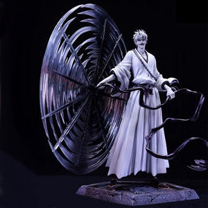 Version de qualité FlyLeaf mille ans de bataille de sang cheveux blancs homme Battle stance <span class=keywords><strong>BLEACH</strong></span> figurines d'anime Kurosaki ichigo - Product Image 3