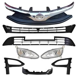 Kit complet de pare-chocs noir carbone pour véhicules électriques à énergie nouvelle, installation par vis, ajustement parfait à 100 %, compatible BYD, numéro de pièce - Product Image 1