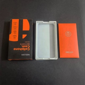 Customize Plain Paper Box with White Blister Tray Packaging for Mobile Cellphone Case and Screen <strong>Tempered</strong> <strong>Glass</strong> Protector - Product Image 5