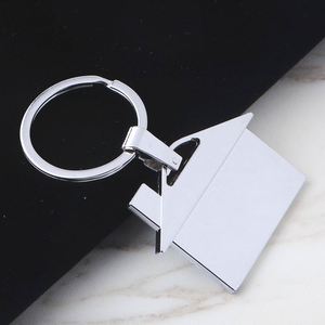 Cute Custom Metal Engraving Vintage Fashion House Shape Carabiner <b>Keychain</b> Souvenir Pendant Advertising Gifts - Product Image 5