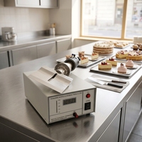 Machine de découpe commerciale automatique électrique horizontale à ultrasons pour gâteaux, fromages, éponges et aliments en couches, avec fonction de découpe de garnitures et de tranches