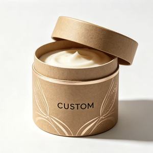 Custom Craft Paper Tube Green Gold <b>Foil</b> Recyclable Packaging with Hot Stamping Design for Candle Gift & Cosmetic - Product Image 6