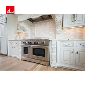 Armadietto da <span class=keywords><strong>cucina</strong></span> in legno massello con ripiano in marmo in stile Country americano retrò intagliato e incorniciato - Product Image 2