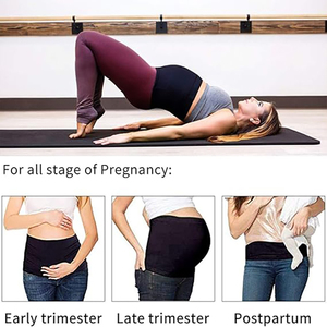 Confortable respirant de haute qualité antidérapant Silicone Stretch femmes maternité ventre bande <span class=keywords><strong>grossesse</strong></span> <span class=keywords><strong>ceinture</strong></span> de soutien - Product Image 2