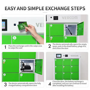 Stazione di ricarica e scambio batterie agli ioni di litio OEM con armadietti per <span class=keywords><strong>noleggio</strong></span> batterie - Product Image 2
