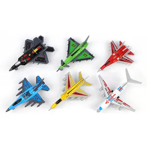 Mini die-Cast logam freewheel pesawat mainan model mainan untuk anak-anak
