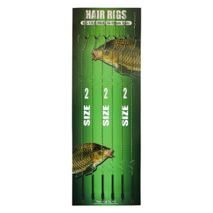 LUSHAZER 6 stks/set Karpervissen Hair Rigs Voorgeknoopte Haken met Gevlochten Lijn Tackle Accessoires Prikkeldraad Vishaken Klaar Gebonden Rigs - Product Image 1