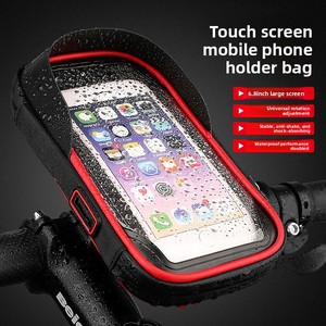 Support de téléphone étanche pour vélo avec écran tactile, <span class=keywords><strong>sacoche</strong></span> de guidon pour smartphone, accessoires de cyclisme <span class=keywords><strong>VTT</strong></span> et vélo de route - Product Image 1