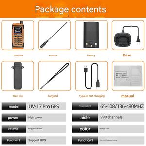 Transceptor FM Profesional de Doble Banda UV-17 Uv-5r, Walkie Talkie Portátil, 3800 mAh, 5 W, 1000 Canales, Alcance de 0-5 km - Product Image 5