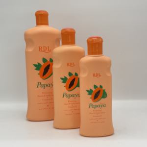 Grosir 300ml Losion pemutih kulit Herbal organik tubuh-susu kuning & pepaya-infusi muda kuning - Product Image 3