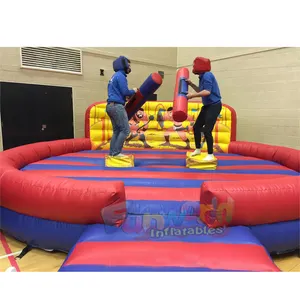 Interactive inflatable jousting sticks battle 2-man joust inflatable gladiator duel for sale