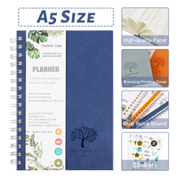 2025 2026 A5 B5 Fancy Planner Kunden spezifischer Druck Hardcover Journal Spulen ring bindung Spiral hefte Tägliches Zubehör Notizbuch