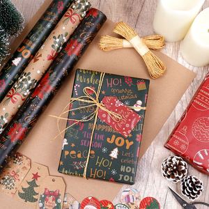 Emballage de papier d'emballage de Noël personnalisé en gros d'usine 50x70 cm papier d'emballage cadeau - Product Image 6