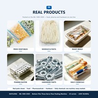 Machine d'emballage de films à alimentation supérieure motorisée par servomoteur, machine d'emballage flow-pack multifonction pour les aliments et les produits quotidiens