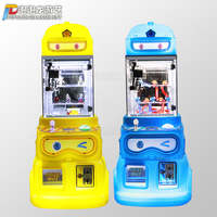 POPOLOONG Mini machine à griffes rotative à monnayeur, thème camion de pompiers, pour attraper des peluches, avec accepteur de billets, modèle japonais