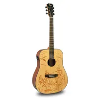L610e 41 polegadas própria patent edição especial, sólida top folk guitarra de luxo com eq spruce sólido top sapele de volta e lados oem suporte