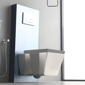 Asiento de inodoro inteligente montado en la pared, conjunto completo de inodoro con depósito de agua - Product Image 1