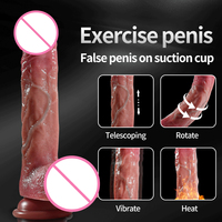 Producto sexual LOVE, fuerte succión en el pene, Juguetes sexuales, gelatina, Correa enorme, consoladores de control remoto, consoladores realistas para mujeres
