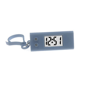 Mini Digital Keychain Clock Rectangle Battery Powered Exam Study Electronic Timer Pendant Silent Alarm Clock With Strap - Product Image 4