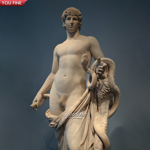 Statue de messager en marbre blanc de <span class=keywords><strong>mythologie</strong></span> <span class=keywords><strong>grecque</strong></span> sculptée à la main pour l'extérieur - Product Image 6