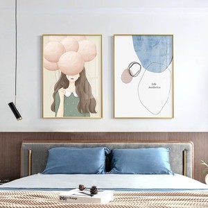 Peinture encadrée flottante de haute qualité, décoration murale, <span class=keywords><strong>tableau</strong></span> à suspendre dans un style féminin - Product Image 2