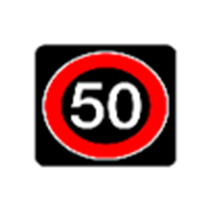 Panneau de signalisation routière LED solaire de contrôle de la vitesse maximale [Bukwang Safety] Tooin Co.,Ltd, signalisation de sécurité routière. - Product Image 1