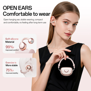 Auricolari Wireless M106 con Design a Cuore, V6.0 a Bassissima Latenza, Clip per Orecchio, Auricolari Sportivi con Impermeabilità IPX7 e Chiamate Vocali HD - Product Image 4