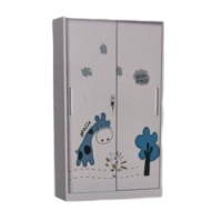 Armoire en acier pour vêtements, armoire de rangement en métal, armoire de chambre, armoire de rangement, armoire à portes coulissantes - Product Image 3