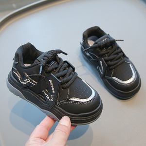 Spring and Autumn Children's Sports Shoes Boys Dad Shoes Girls White Breathable Warm Eco-Friendly Soft <b>Sole</b> Baby Light Leisure - Product Image 5