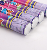 Canon à confettis biodégradable en papier écologique, confettis dorés pour la décoration de réception, fournitures pour fête de mariage