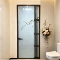 Porte coulissante chinoise, cadre métallique robuste, verre trempé imperméable, marque Meize, pour balcon, salle de bain et cuisine