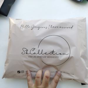 Sac de courrier en polyéthylène biodégradable personnalisé avec logo écologique, transport express compostable, sac de courrier express - Product Image 5