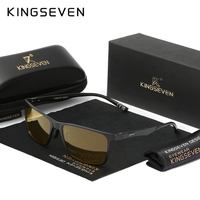 Gafas de Sol Polarizadas de Aluminio KINGSEVEN UV400 Antideslumbrantes para Hombre y Mujer 7190 Nuevo Modelo con Logotipo en la Lente