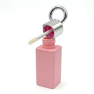 brillant à lèvres transparent de forme ronde personnalisé bouteille d'huile à lèvres vide transparente emballage cosmétique - Product Image 1