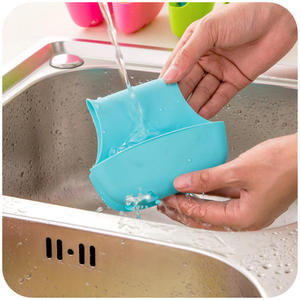 Panier suspendu en silicone en forme de selle pour évier, support de rangement de cuisine, panier égouttoir, porte-éponge pour évier double / <span class=keywords><strong>filtre</strong></span> / passoire - Product Image 5