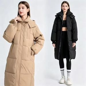 Chaqueta de Plumón para Mujer, Estilo Urbano Europeo y Americano, Casual, con Capucha, <span class=keywords><strong>Impermeable</strong></span>, Holgada, Gruesa y Cálida - Product Image 3